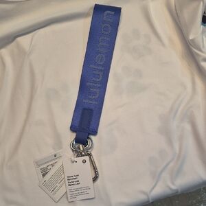 lululemon athletica Blue Never Lost Keychain Lanyard